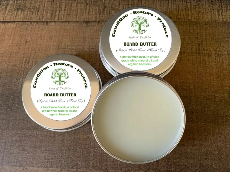 Wooden Elixir: Handcrafted Board Butter for Elegant Wood Care – Ideal for Cutting & Challah Boards!