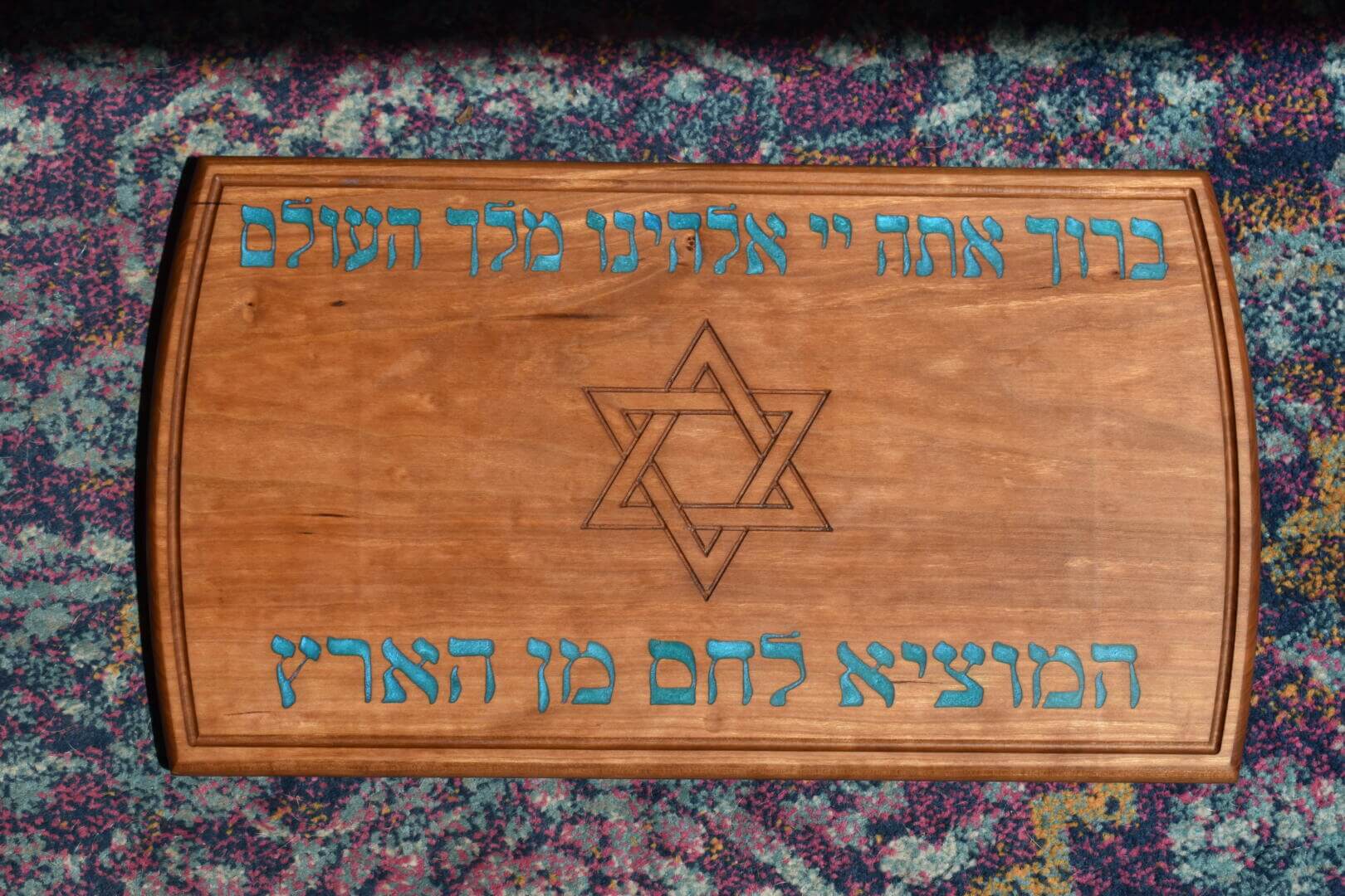 Large Challah Board with Resin